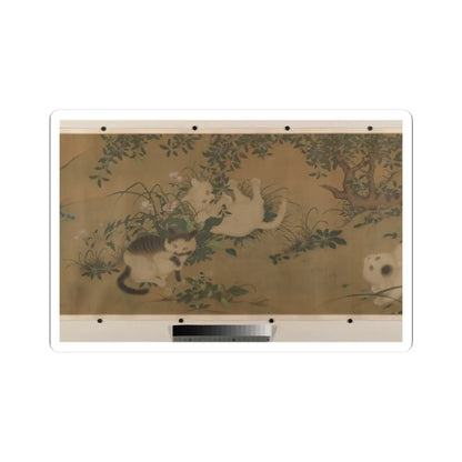 Unidentified artist - Spring Play in a Tang Garden - 18th century v8 - STICKER Vinyl Kiss-Cut Decal