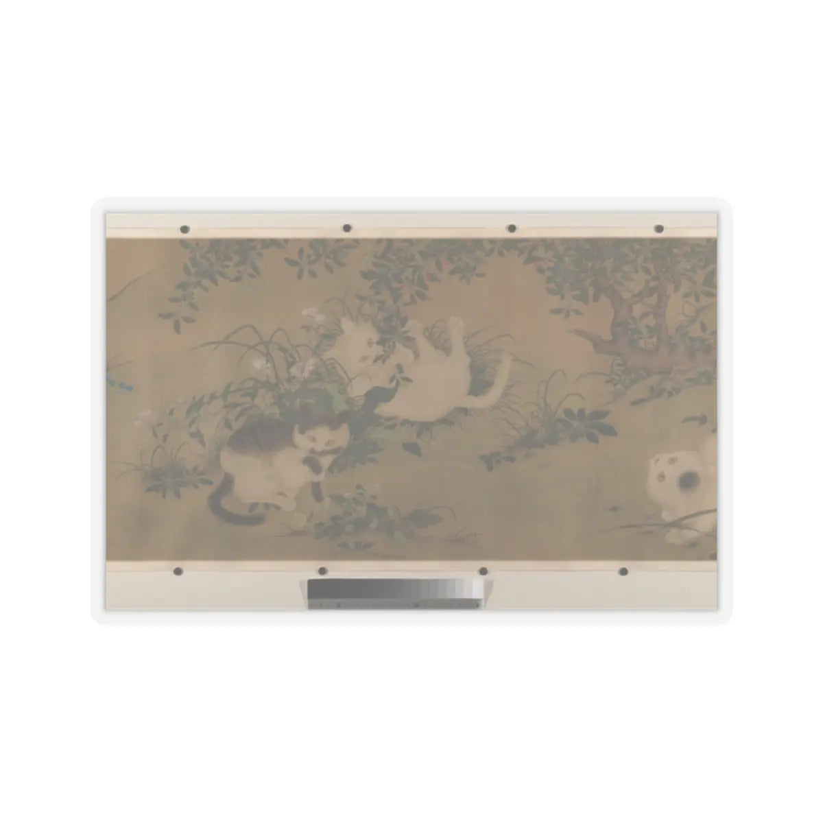 Unidentified artist - Spring Play in a Tang Garden - 18th century v8 - STICKER Vinyl Kiss-Cut Decal