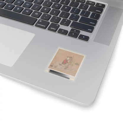 Unidentified artist - Tartar Officer with Blond Lady Playing Musical Instruments - 19th century - STICKER Vinyl Kiss-Cut Decal