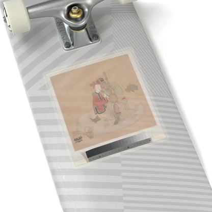 Unidentified artist - Tartar Officer with Blond Lady Playing Musical Instruments - 19th century - STICKER Vinyl Kiss-Cut Decal