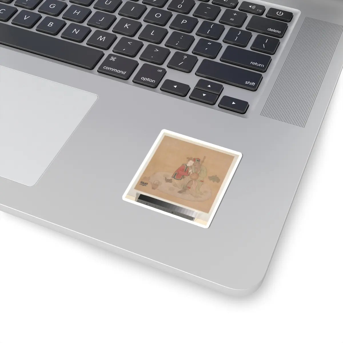 Unidentified artist - Tartar Officer with Blond Lady Playing Musical Instruments - 19th century - STICKER Vinyl Kiss-Cut Decal