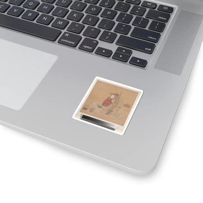 Unidentified artist - Tartar Officer with Blond Lady Playing Musical Instruments - 19th century - STICKER Vinyl Kiss-Cut Decal