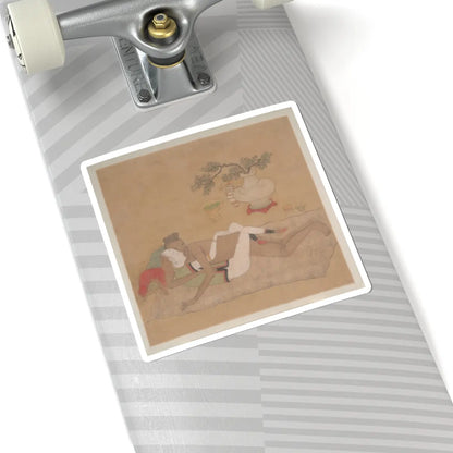 Unidentified artist - Tartar Officer with Blonde Lady - 19th century v3 - STICKER Vinyl Kiss-Cut Decal