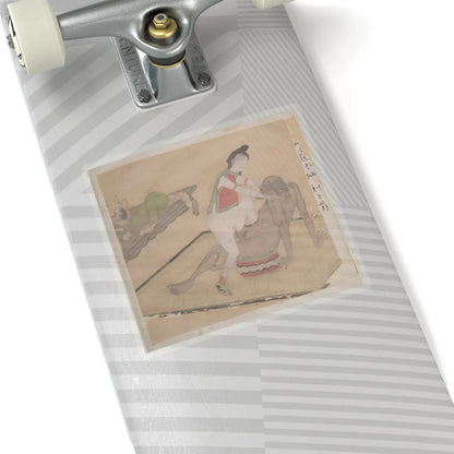 Unidentified artist - Tartar Officer with Blonde Lady - 19th century v6 - STICKER Vinyl Kiss-Cut Decal