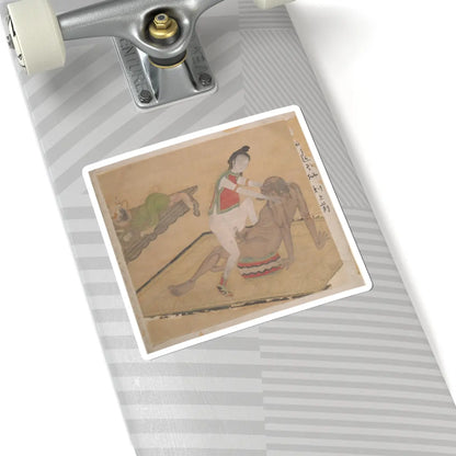 Unidentified artist - Tartar Officer with Blonde Lady - 19th century v6 - STICKER Vinyl Kiss-Cut Decal