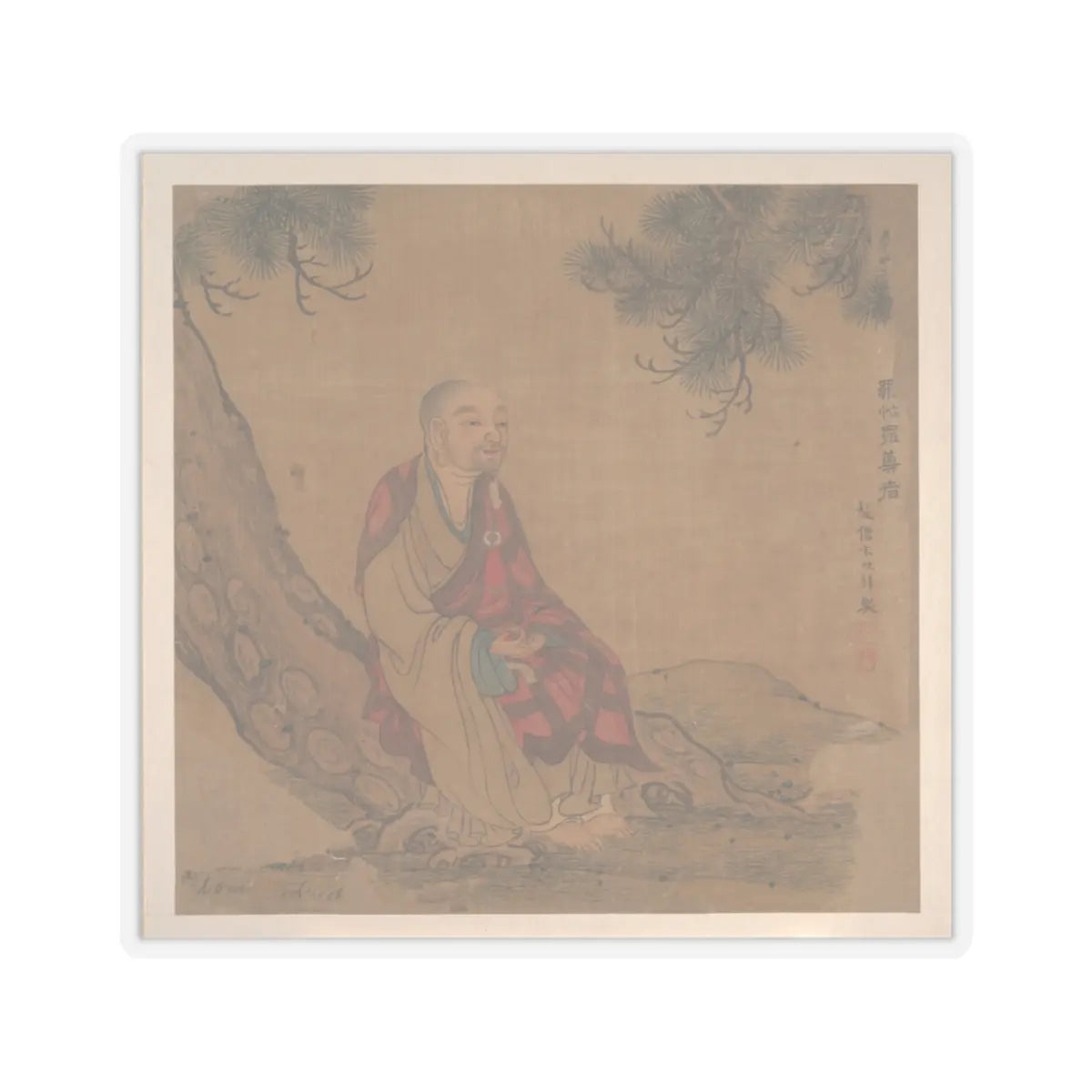 Unidentified artist - Ten Paintings of Luohans - unknown v2 - STICKER Vinyl Kiss-Cut Decal