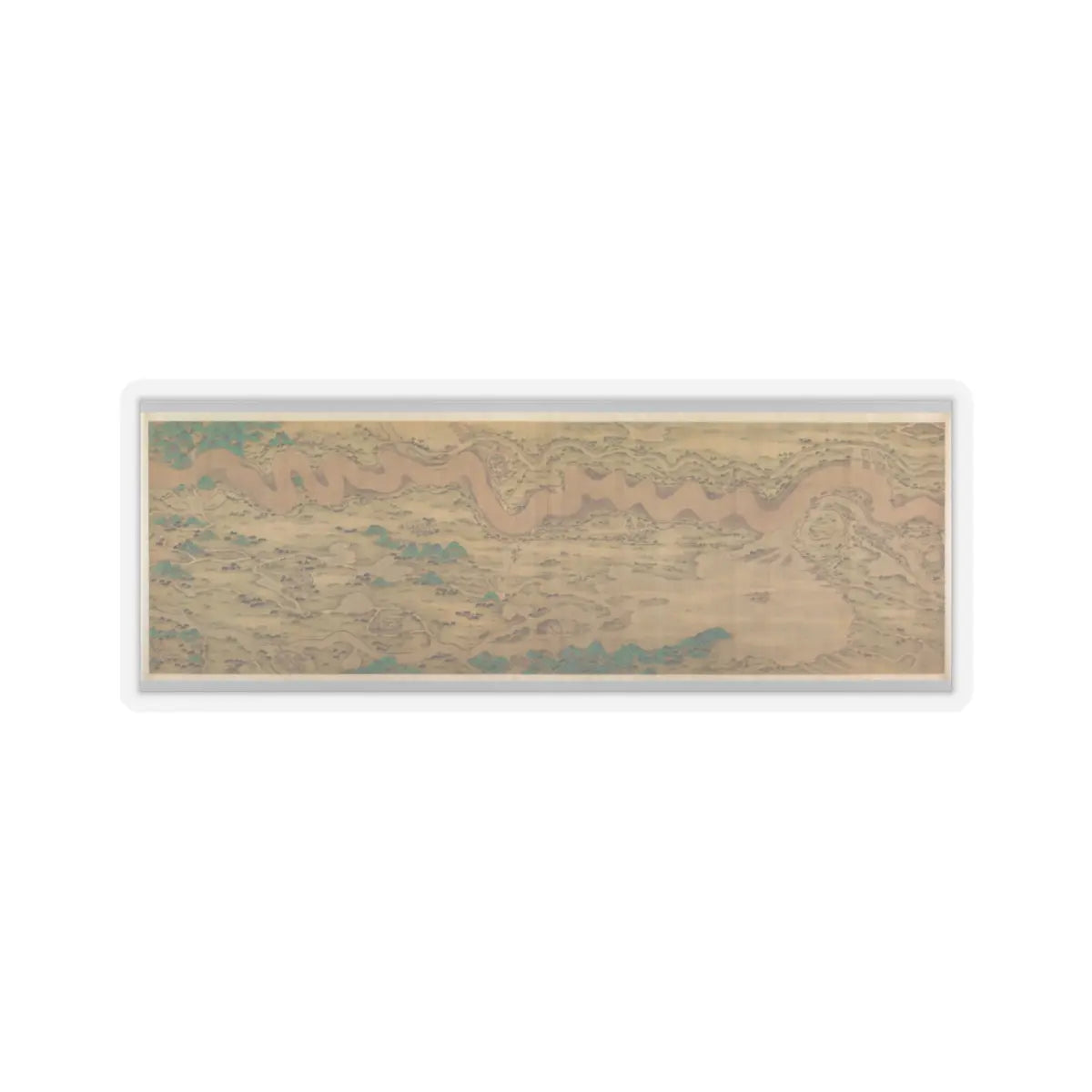 Unidentified artist - Ten Thousand Miles along the Yellow River - datable to 1690–1722 v3 - STICKER Vinyl Kiss-Cut Decal