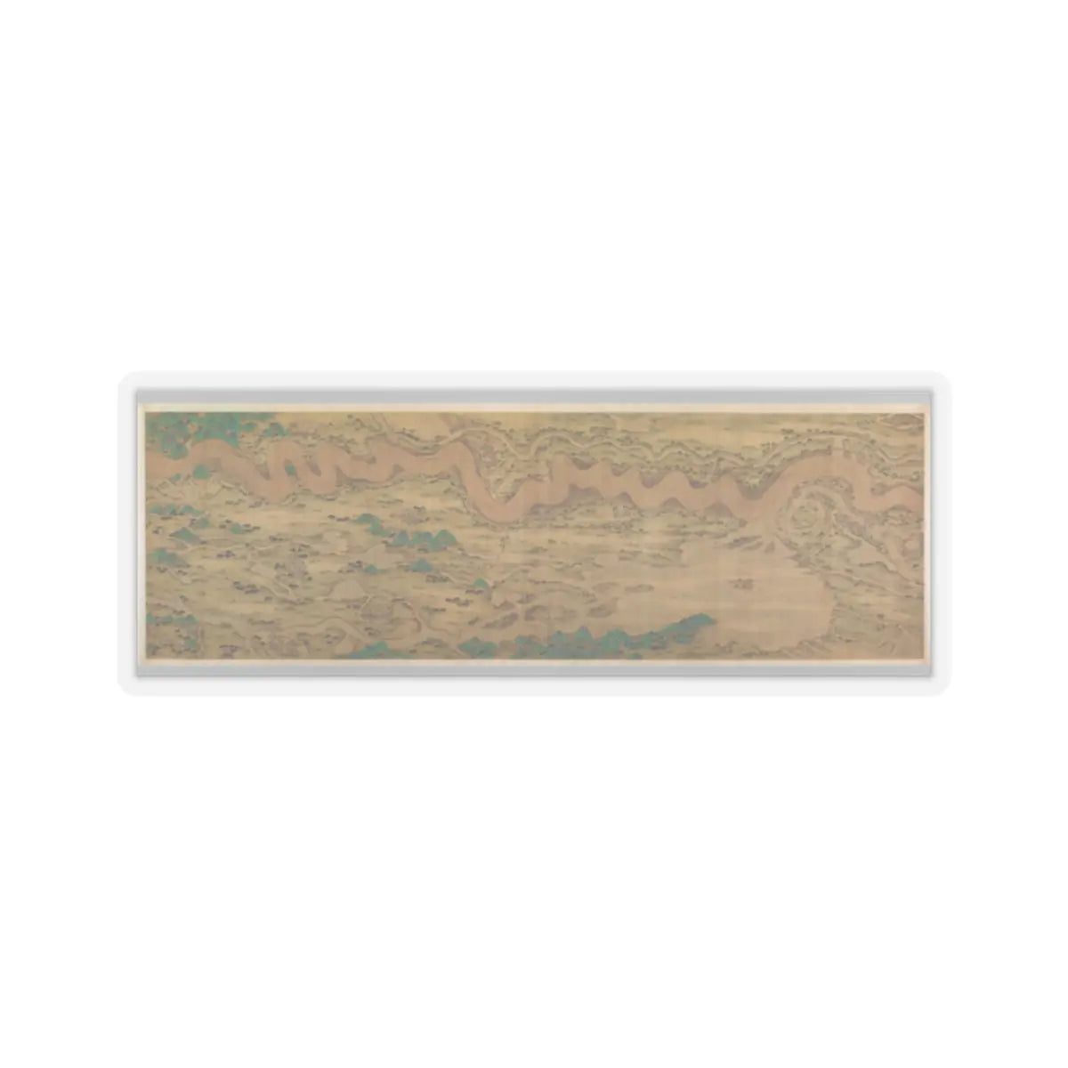 Unidentified artist - Ten Thousand Miles along the Yellow River - datable to 1690–1722 v3 - STICKER Vinyl Kiss-Cut Decal