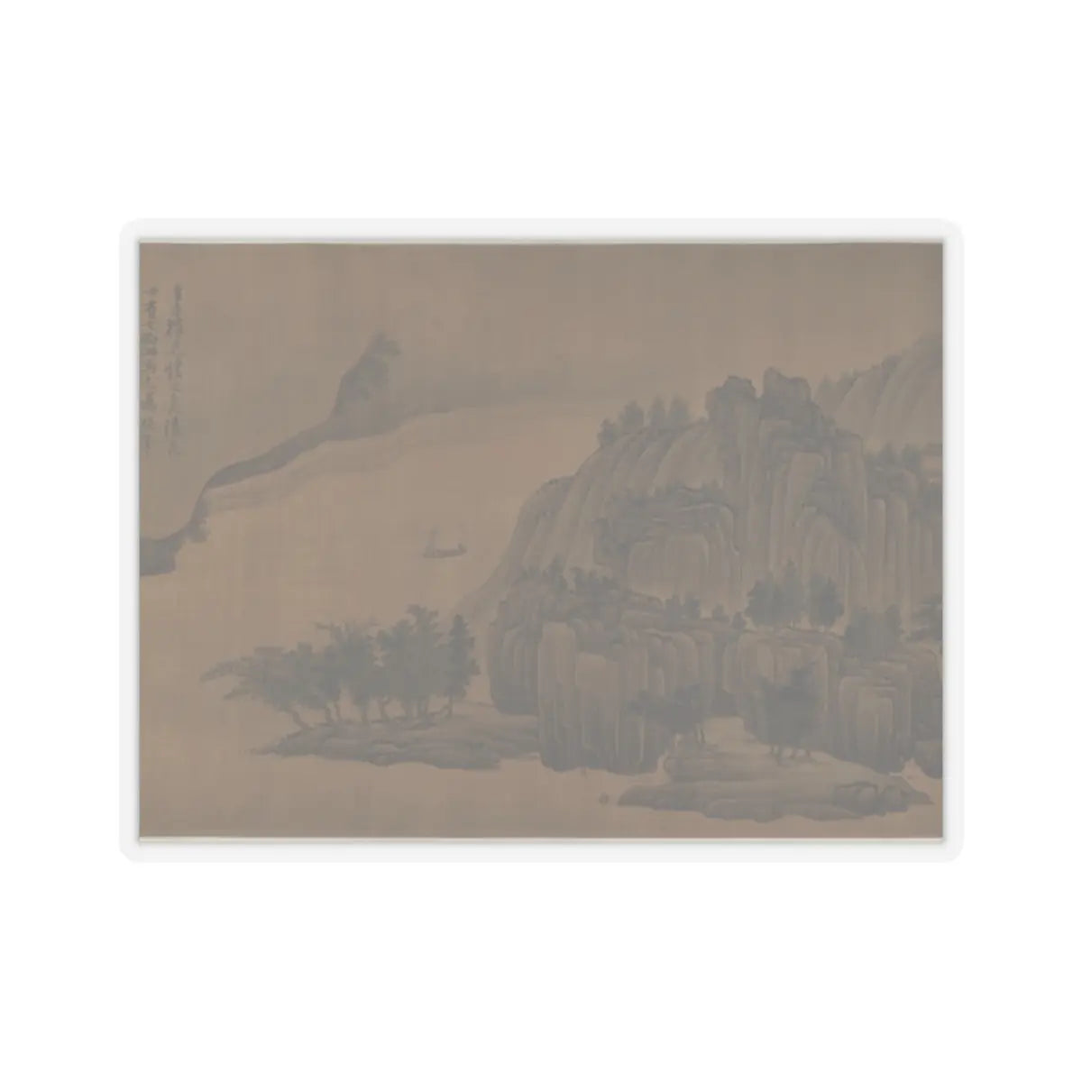 Unidentified artist - The Hills of Kuaiji - 18th cenury or later v14 - STICKER Vinyl Kiss-Cut Decal