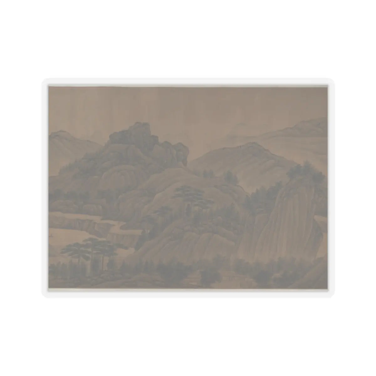 Unidentified artist - The Hills of Kuaiji - 18th cenury or later v17 - STICKER Vinyl Kiss-Cut Decal