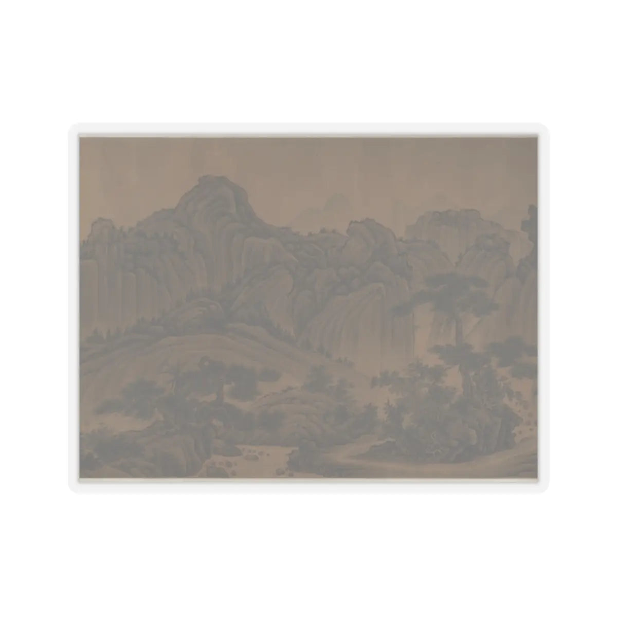 Unidentified artist - The Hills of Kuaiji - 18th cenury or later v8 - STICKER Vinyl Kiss-Cut Decal