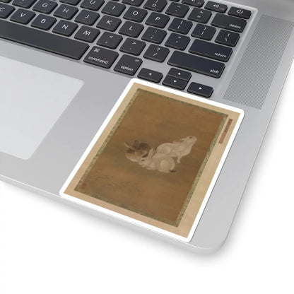 Unidentified artist - Three Rabbits - unknown v1 - STICKER Vinyl Kiss-Cut Decal