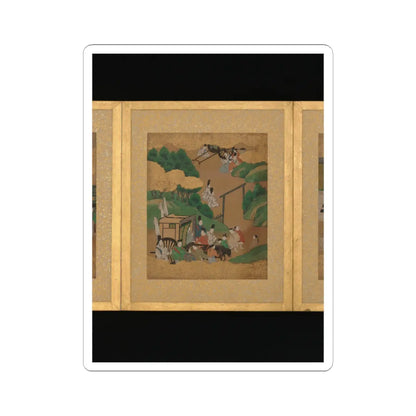 Unidentified artist - Twelve Scenes from The Tale of Genji - mid-17th century v2 - STICKER Vinyl Kiss-Cut Decal