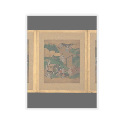 Unidentified artist - Twelve Scenes from The Tale of Genji - mid-17th century v2 - STICKER Vinyl Kiss-Cut Decal