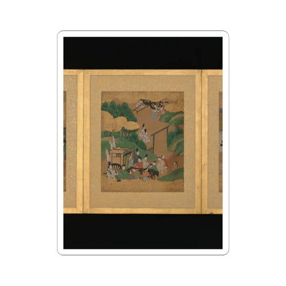 Unidentified artist - Twelve Scenes from The Tale of Genji - mid-17th century v2 - STICKER Vinyl Kiss-Cut Decal