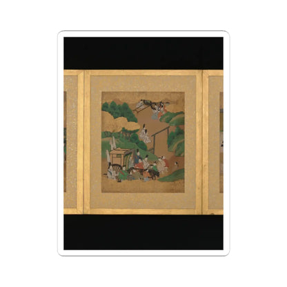 Unidentified artist - Twelve Scenes from The Tale of Genji - mid-17th century v2 - STICKER Vinyl Kiss-Cut Decal