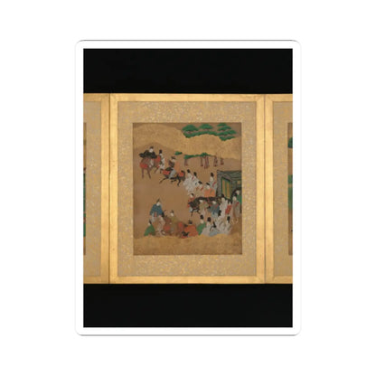 Unidentified artist - Twelve Scenes from The Tale of Genji - mid-17th century v3 - STICKER Vinyl Kiss-Cut Decal