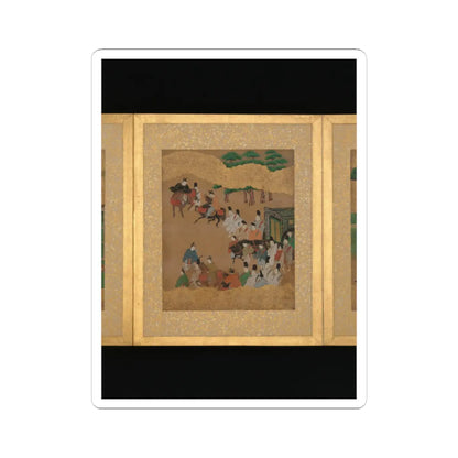 Unidentified artist - Twelve Scenes from The Tale of Genji - mid-17th century v3 - STICKER Vinyl Kiss-Cut Decal
