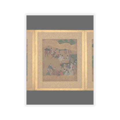 Unidentified artist - Twelve Scenes from The Tale of Genji - mid-17th century v3 - STICKER Vinyl Kiss-Cut Decal