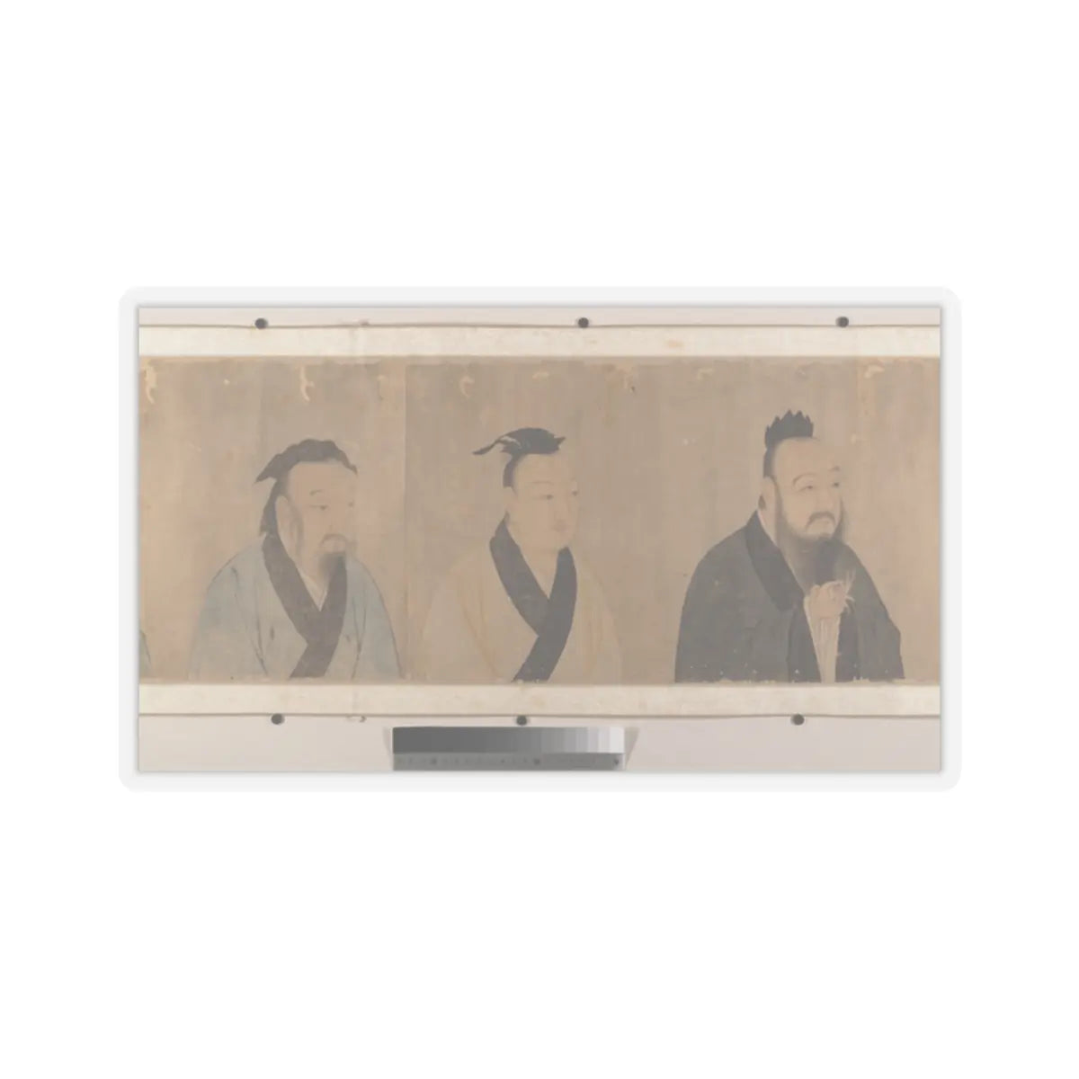 Unidentified artist - Twenty-five bust portraits of famous scholars - 16th or 17th century v5 - STICKER Vinyl Kiss-Cut Decal