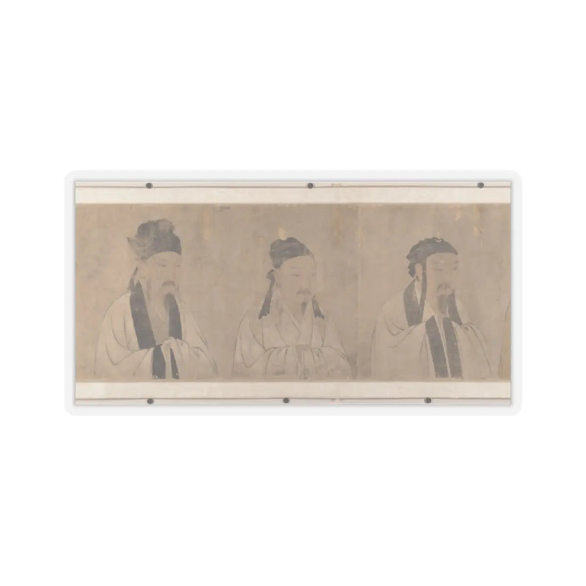 Unidentified artist - Twenty-five bust portraits of famous scholars - 16th or 17th century v7 - STICKER Vinyl Kiss-Cut Decal