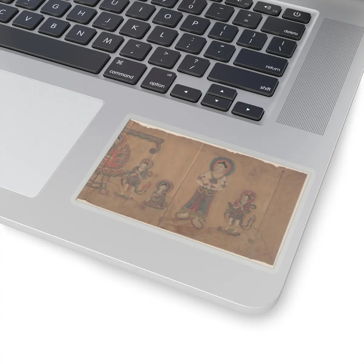 Unidentified artist - Two Buddhist Paintings - dated 670 (a) and 797 (b) v2 - STICKER Vinyl Kiss-Cut Decal
