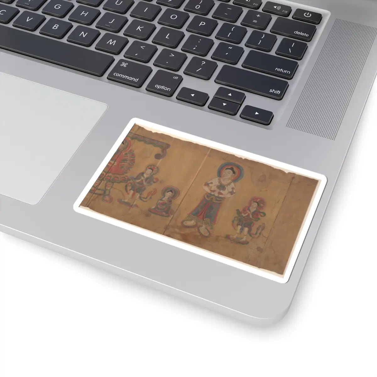 Unidentified artist - Two Buddhist Paintings - dated 670 (a) and 797 (b) v2 - STICKER Vinyl Kiss-Cut Decal
