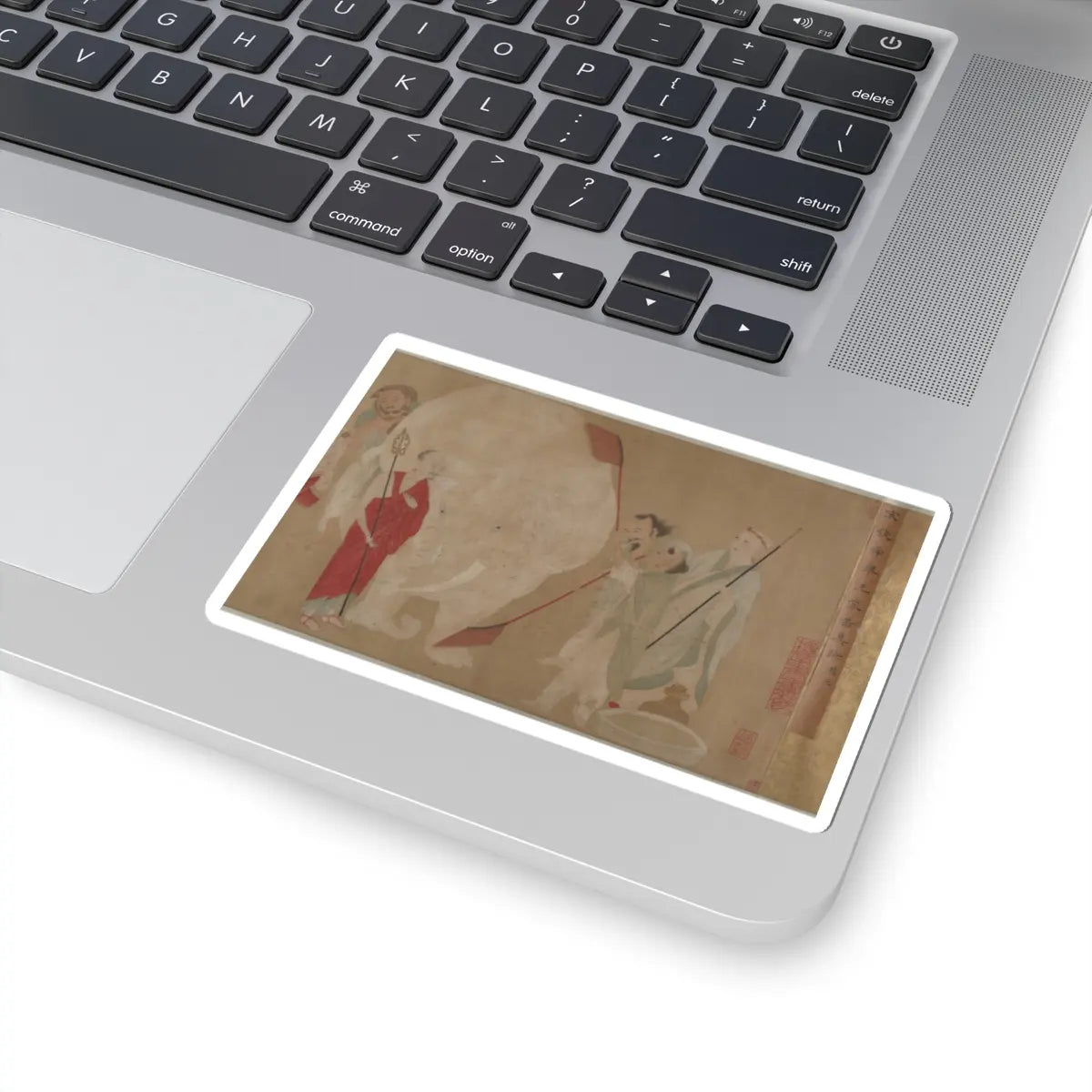 Unidentified artist - Washing the Sacred Elephant - unknown v8 - STICKER Vinyl Kiss-Cut Decal