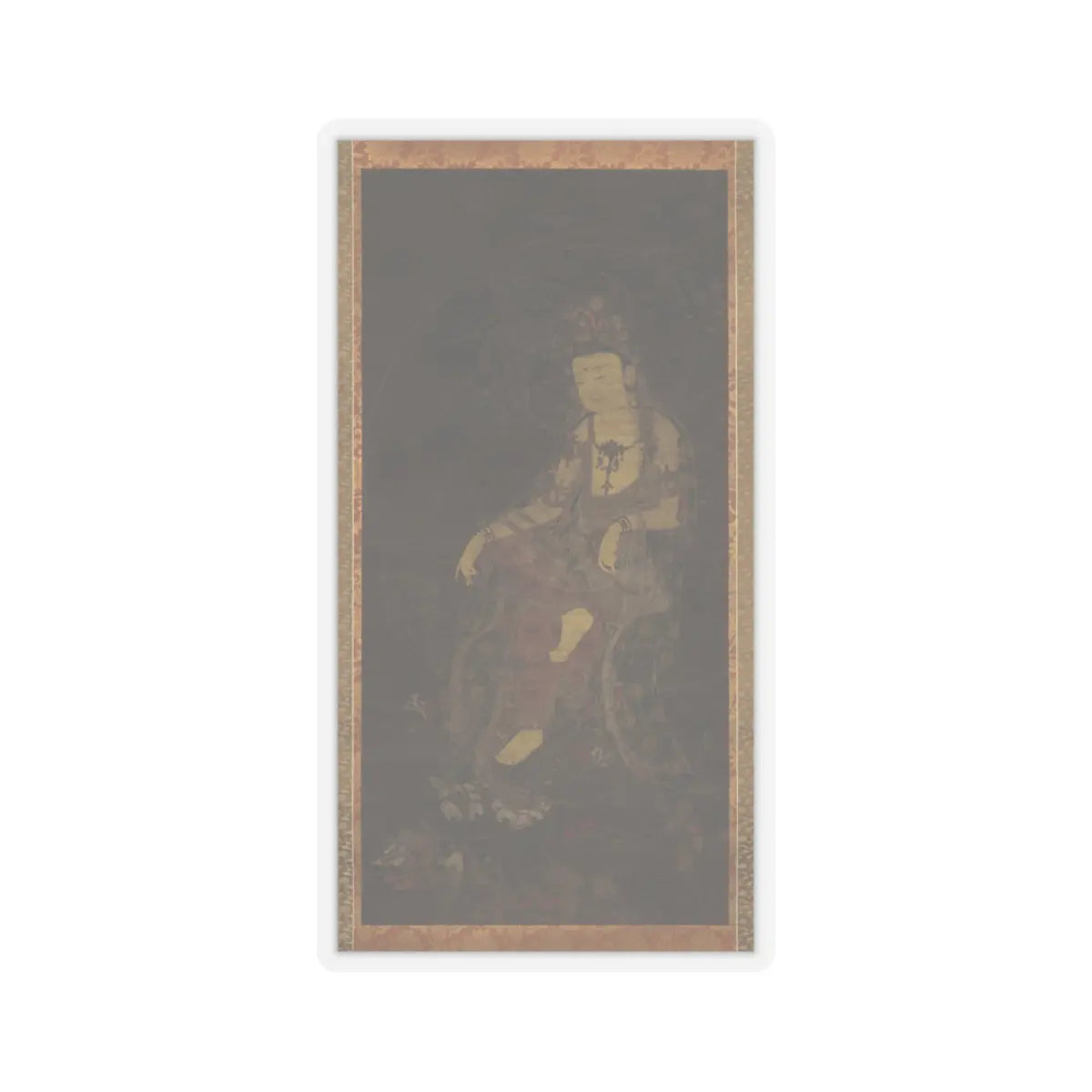 Unidentified artist - Water-moon Avalokiteshvara - first half of the 14th century v1 - STICKER Vinyl Kiss-Cut Decal