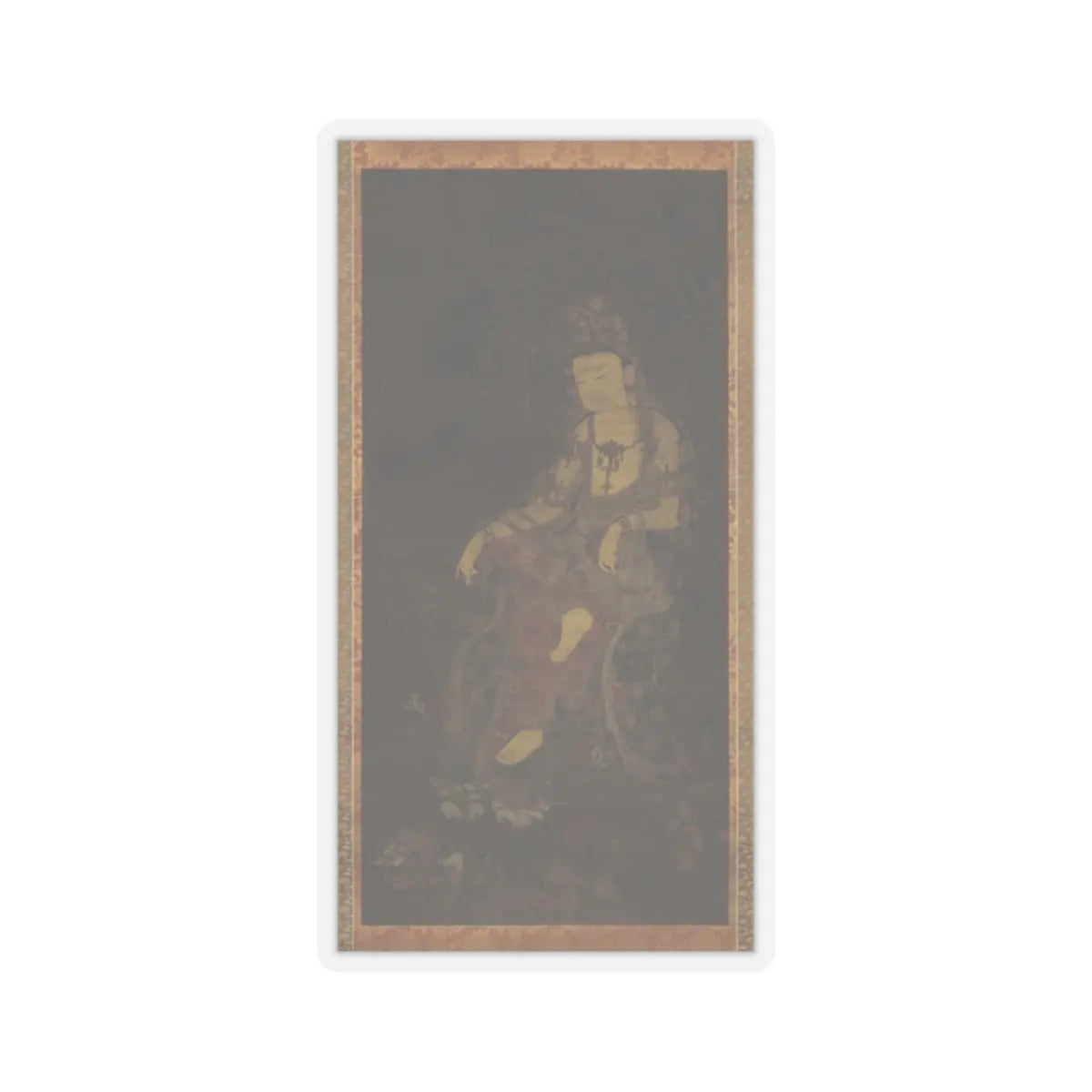 Unidentified artist - Water-moon Avalokiteshvara - first half of the 14th century v1 - STICKER Vinyl Kiss-Cut Decal