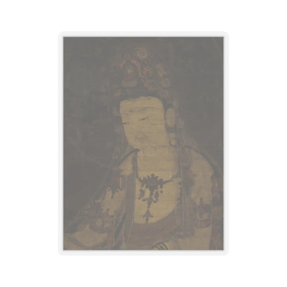 Unidentified artist - Water-moon Avalokiteshvara - first half of the 14th century v3 - STICKER Vinyl Kiss-Cut Decal