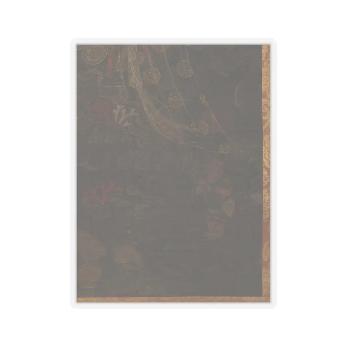 Unidentified artist - Water-moon Avalokiteshvara - first half of the 14th century v4 - STICKER Vinyl Kiss-Cut Decal