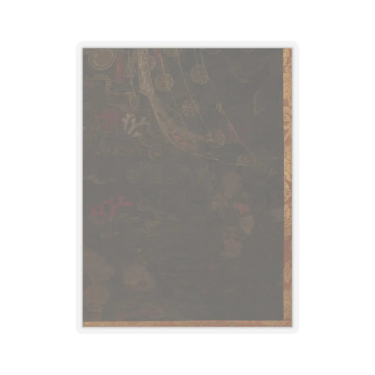 Unidentified artist - Water-moon Avalokiteshvara - first half of the 14th century v4 - STICKER Vinyl Kiss-Cut Decal