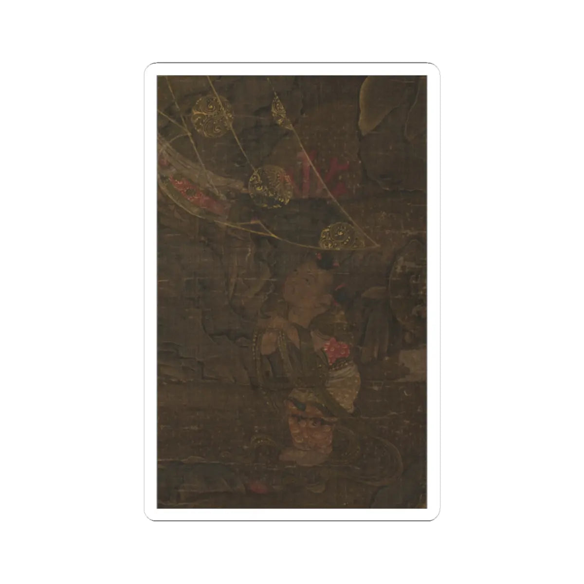Unidentified artist - Water-moon Avalokiteshvara - first half of the 14th century v5 - STICKER Vinyl Kiss-Cut Decal
