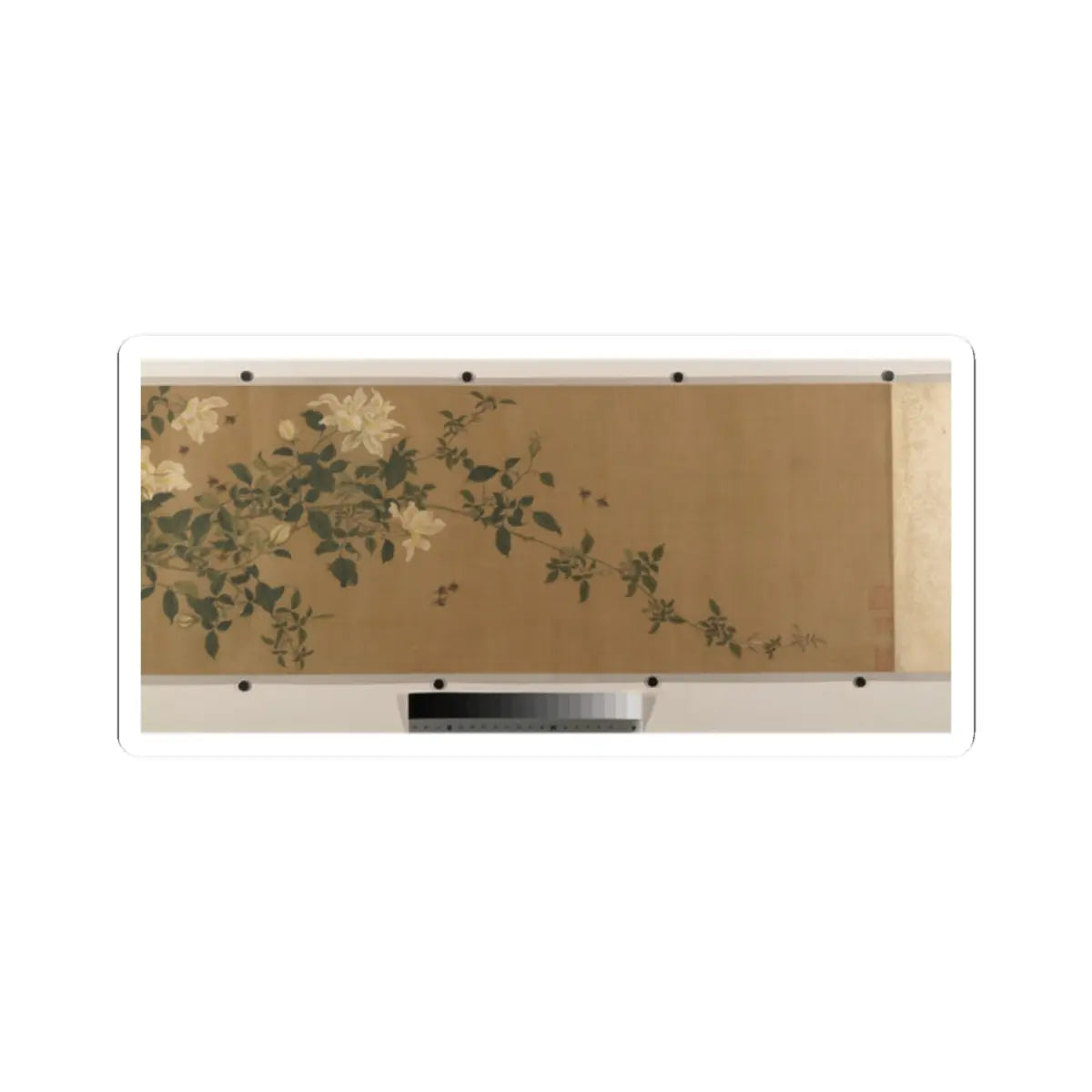 Unidentified artist - Yellow Roses and Bees, Pink Roses and Wasps - unknown v6 - STICKER Vinyl Kiss-Cut Decal