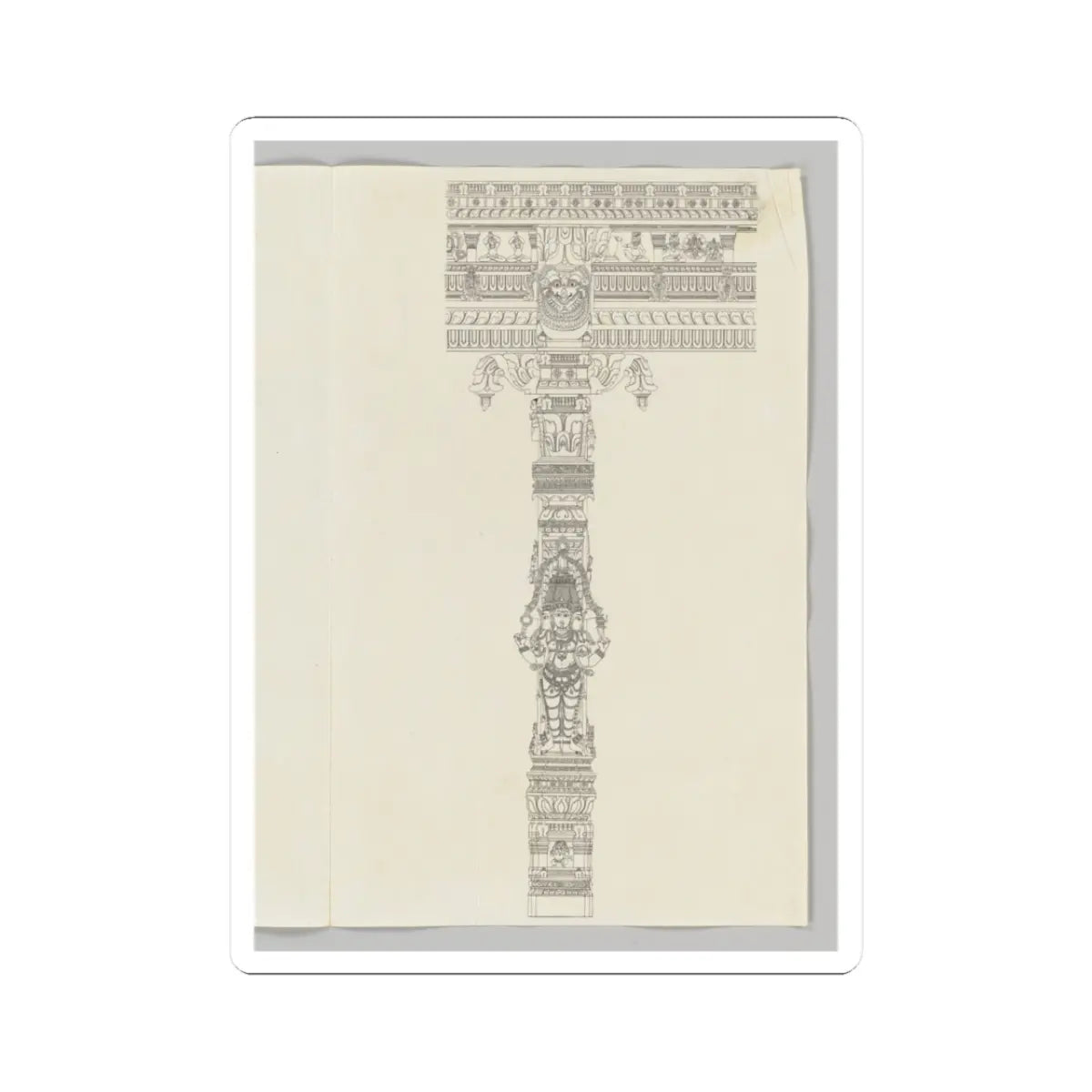 Unidentified - Brahma - ca. 1800 - STICKER Vinyl Kiss-Cut Decal