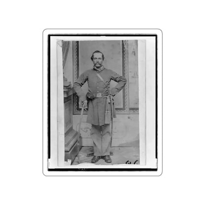 Unidentified Confederate( ) Officer, Full-Length Portrait, Standing, With Sword In Right Hand (U.S. Civil War) STICKER Vinyl Die-Cut Decal White Die-Cut 3 Inch - The Sticker Space