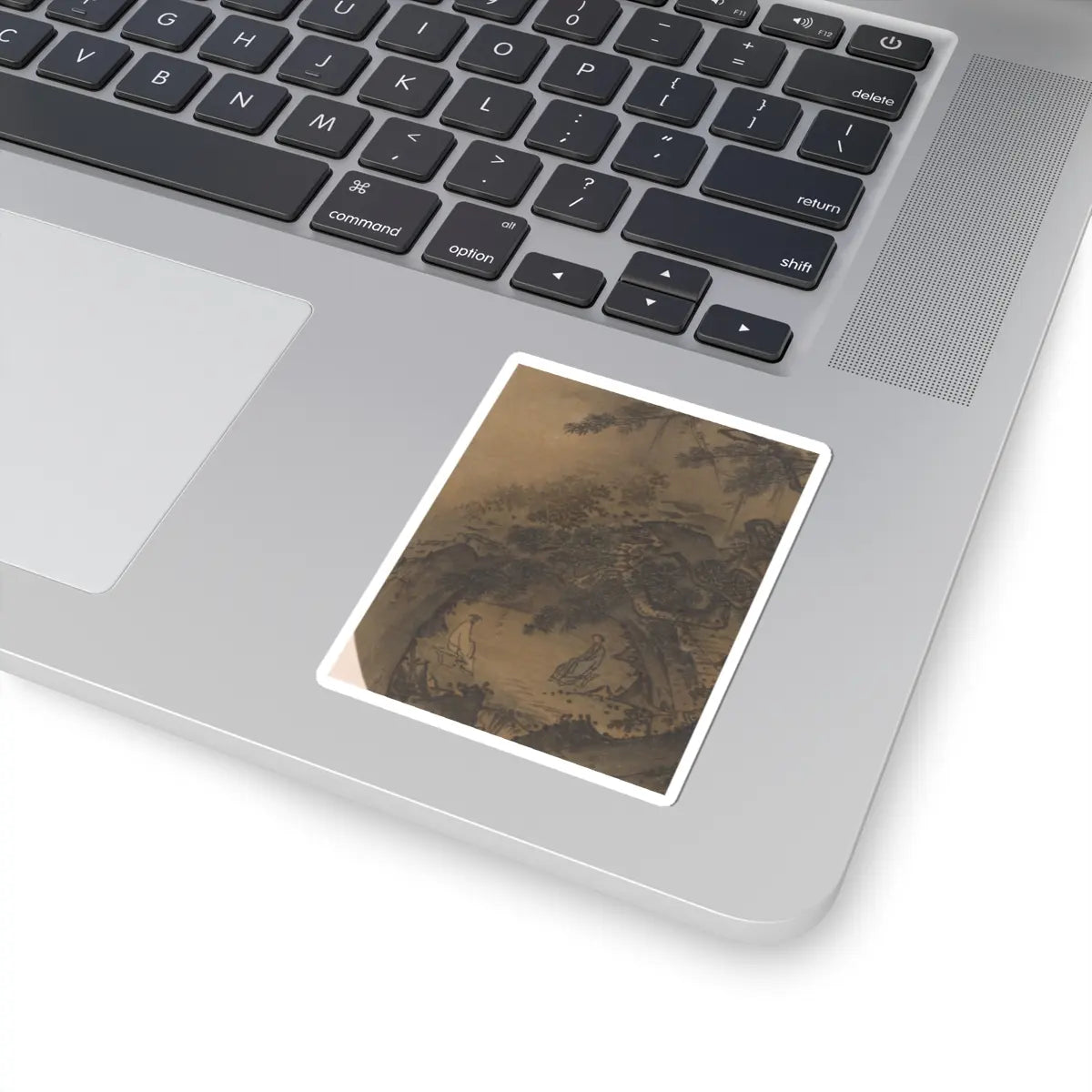Unidentified - Conversation in a cave - 13th century v2 - STICKER Vinyl Kiss-Cut Decal
