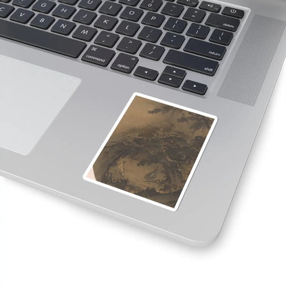 Unidentified - Conversation in a cave - 13th century v2 - STICKER Vinyl Kiss-Cut Decal