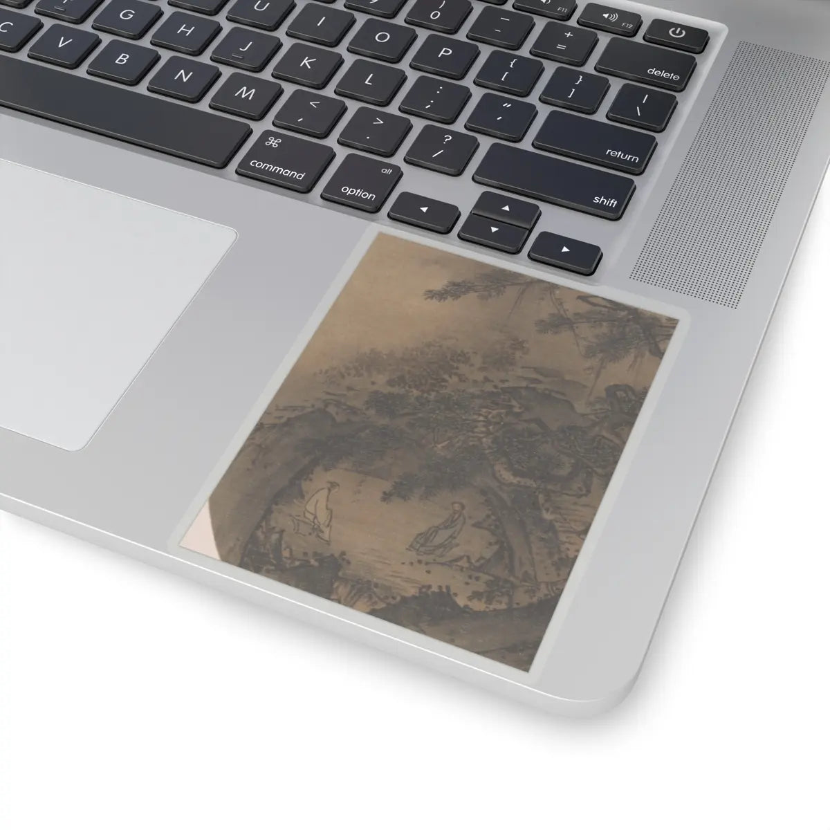 Unidentified - Conversation in a cave - 13th century v2 - STICKER Vinyl Kiss-Cut Decal