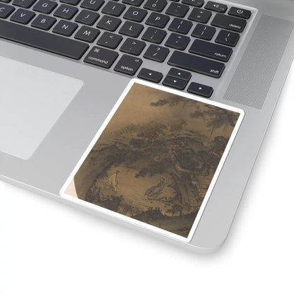 Unidentified - Conversation in a cave - 13th century v2 - STICKER Vinyl Kiss-Cut Decal