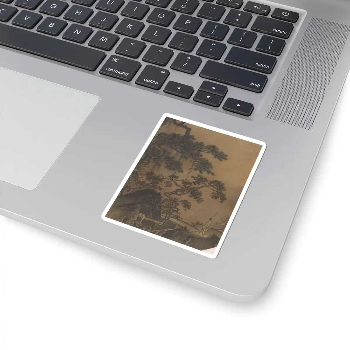 Unidentified - Conversation in a cave - 13th century v3 - STICKER Vinyl Kiss-Cut Decal
