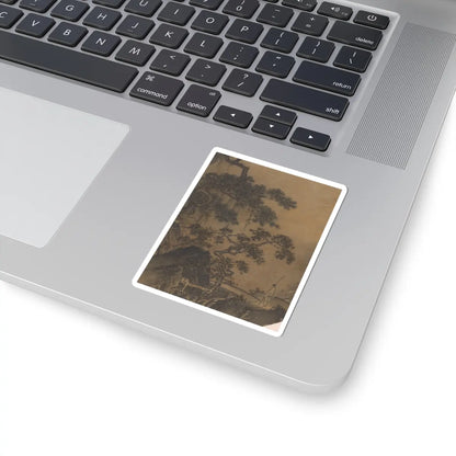 Unidentified - Conversation in a cave - 13th century v3 - STICKER Vinyl Kiss-Cut Decal