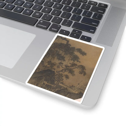 Unidentified - Conversation in a cave - 13th century v3 - STICKER Vinyl Kiss-Cut Decal
