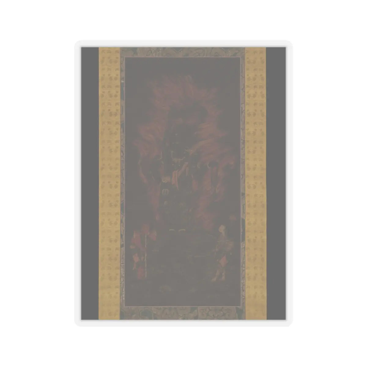 Unidentified - Fudō Myōō (Achala Vidyaraja), The Immovable Wisdom King - mid-13th century v1 - STICKER Vinyl Kiss-Cut Decal