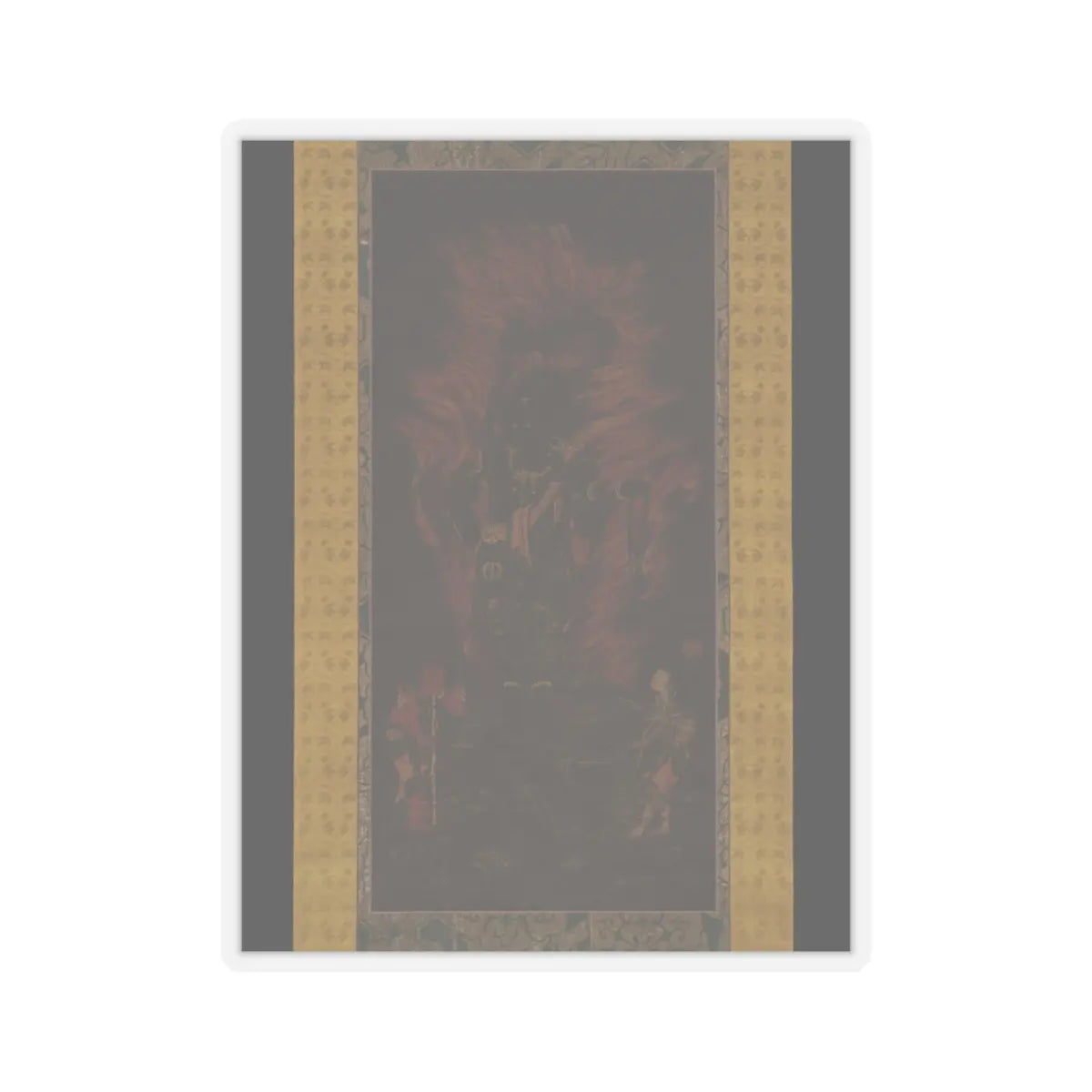 Unidentified - Fudō Myōō (Achala Vidyaraja), The Immovable Wisdom King - mid-13th century v1 - STICKER Vinyl Kiss-Cut Decal