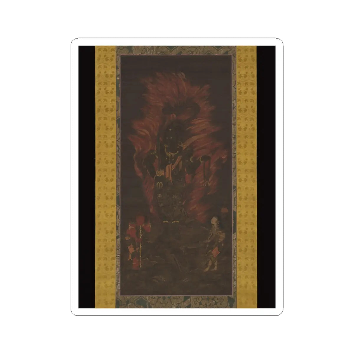 Unidentified - Fudō Myōō (Achala Vidyaraja), The Immovable Wisdom King - mid-13th century v1 - STICKER Vinyl Kiss-Cut Decal