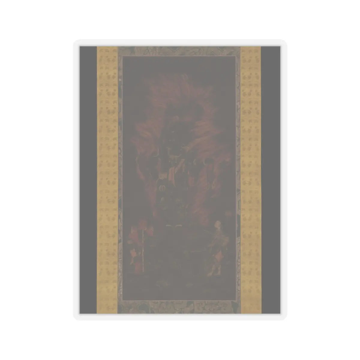 Unidentified - Fudō Myōō (Achala Vidyaraja), The Immovable Wisdom King - mid-13th century v1 - STICKER Vinyl Kiss-Cut Decal