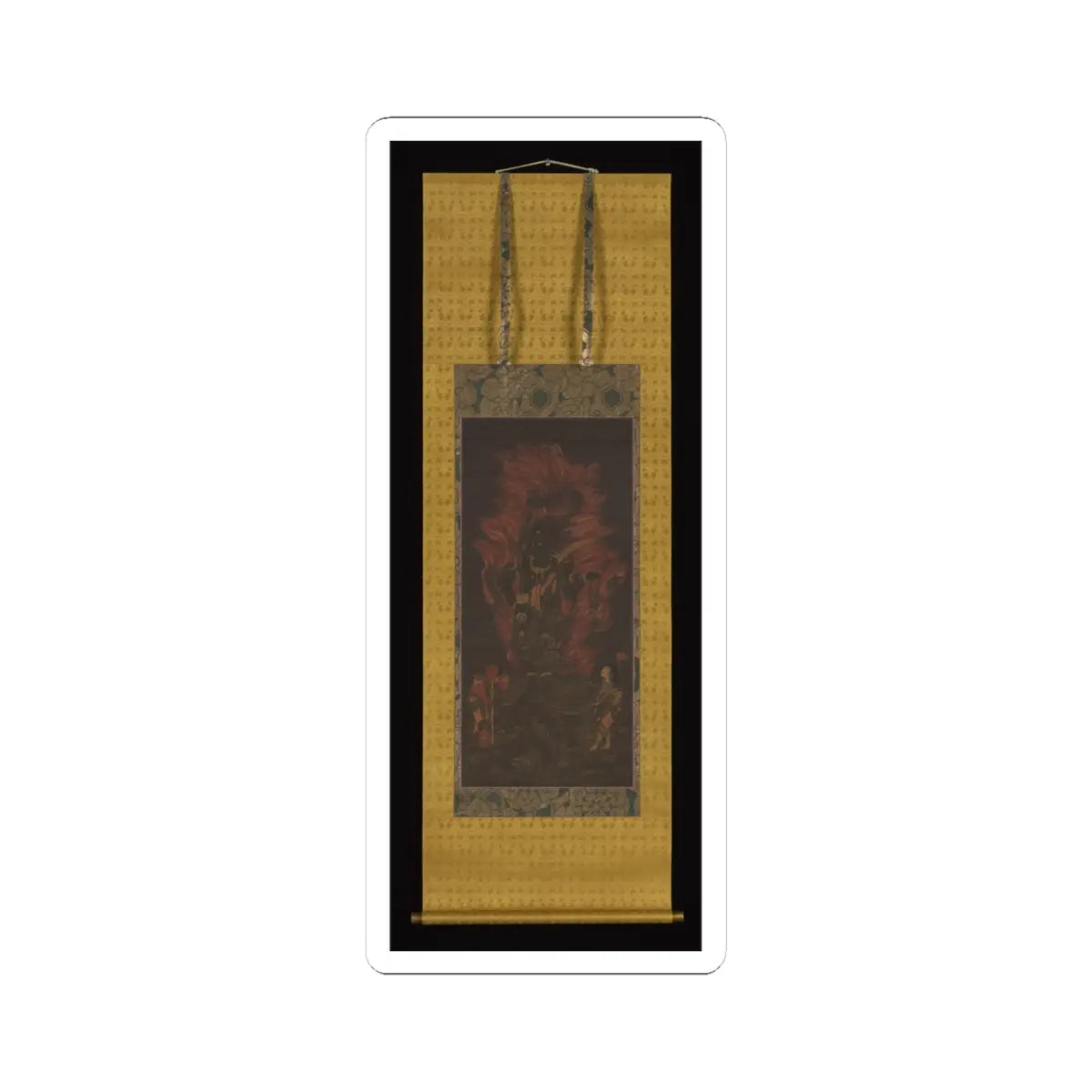 Unidentified - Fudō Myōō (Achala Vidyaraja), The Immovable Wisdom King - mid-13th century v2 - STICKER Vinyl Kiss-Cut Decal