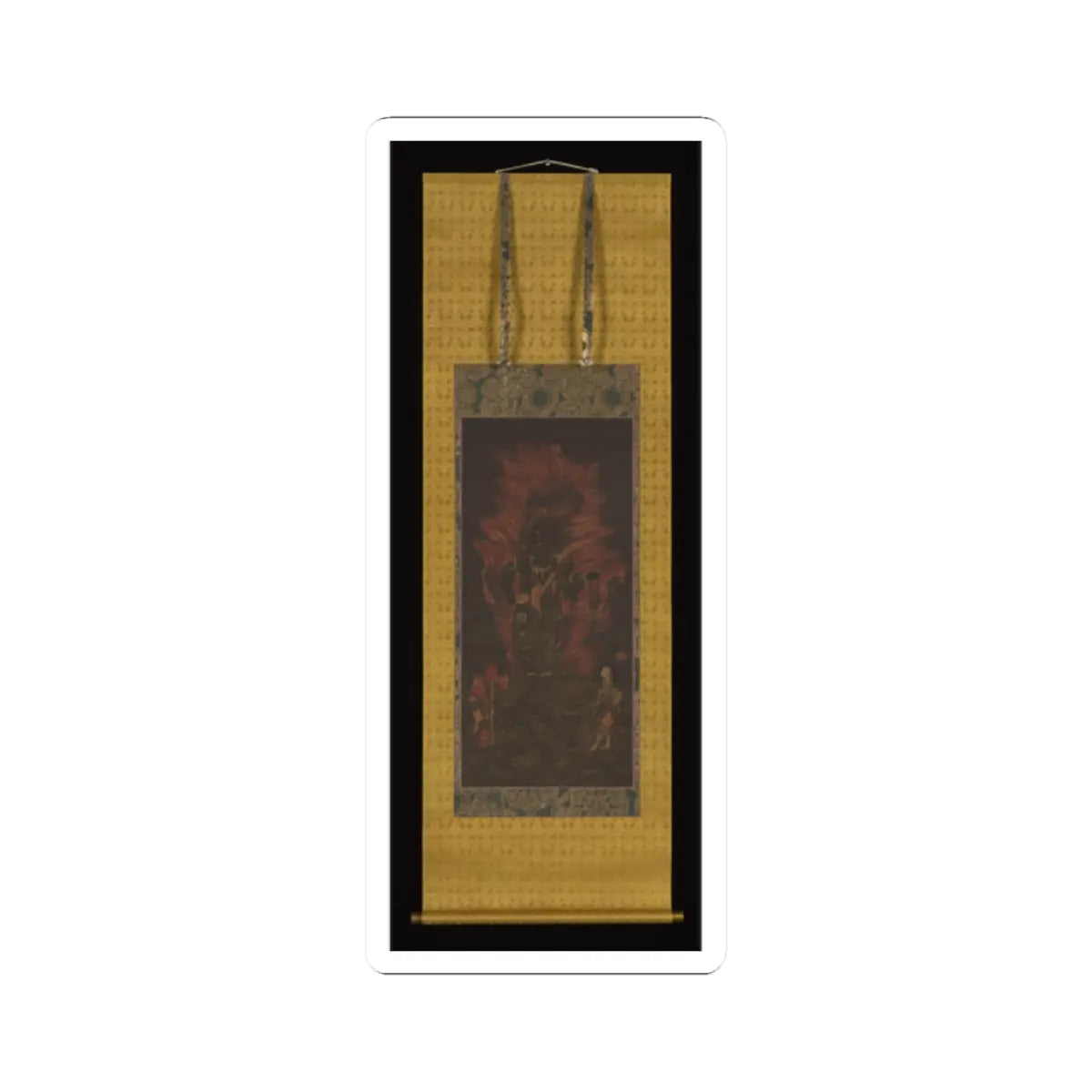 Unidentified - Fudō Myōō (Achala Vidyaraja), The Immovable Wisdom King - mid-13th century v2 - STICKER Vinyl Kiss-Cut Decal